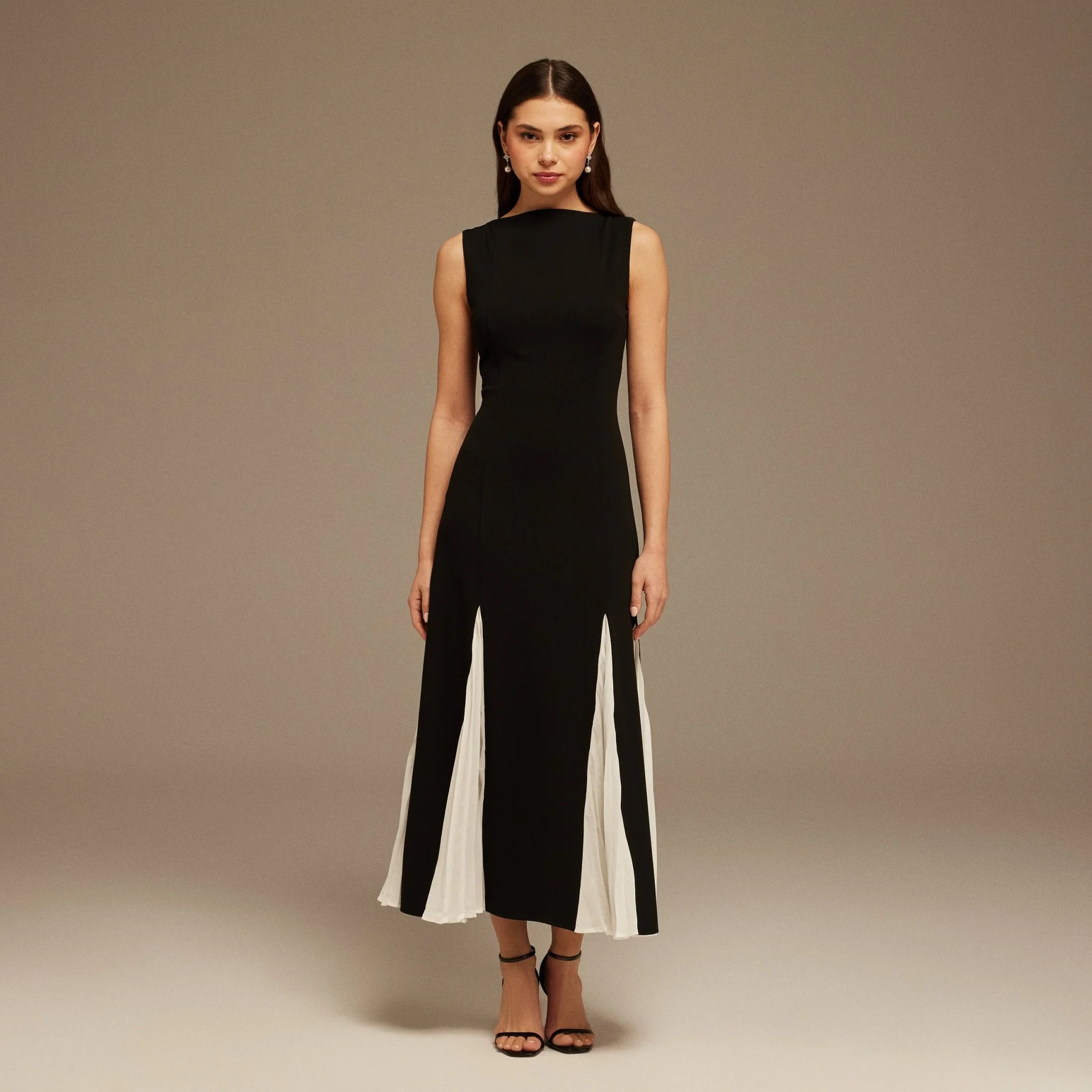 Boat Neckline Long Dress - Image 2
