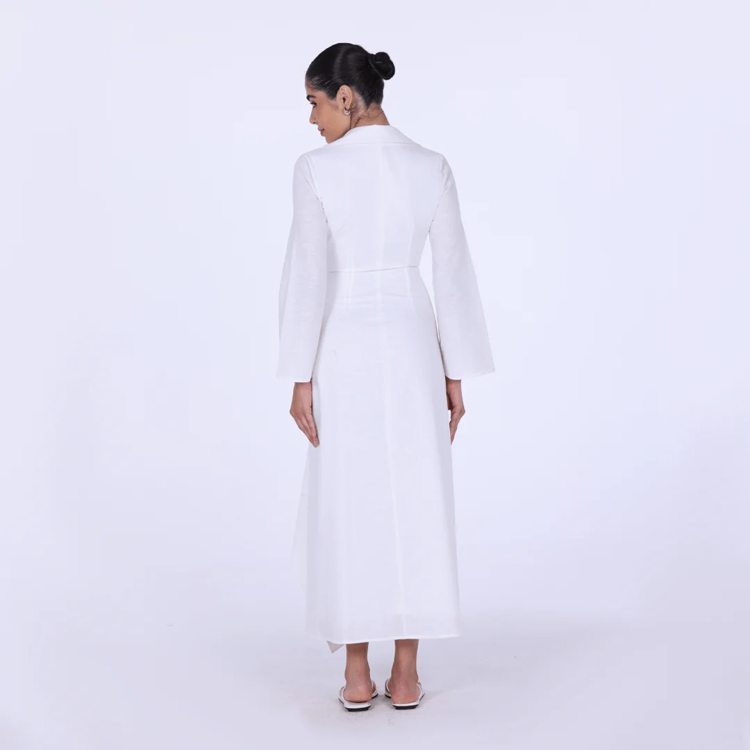 Buttoned Wrap Shirt Dress - Image 13