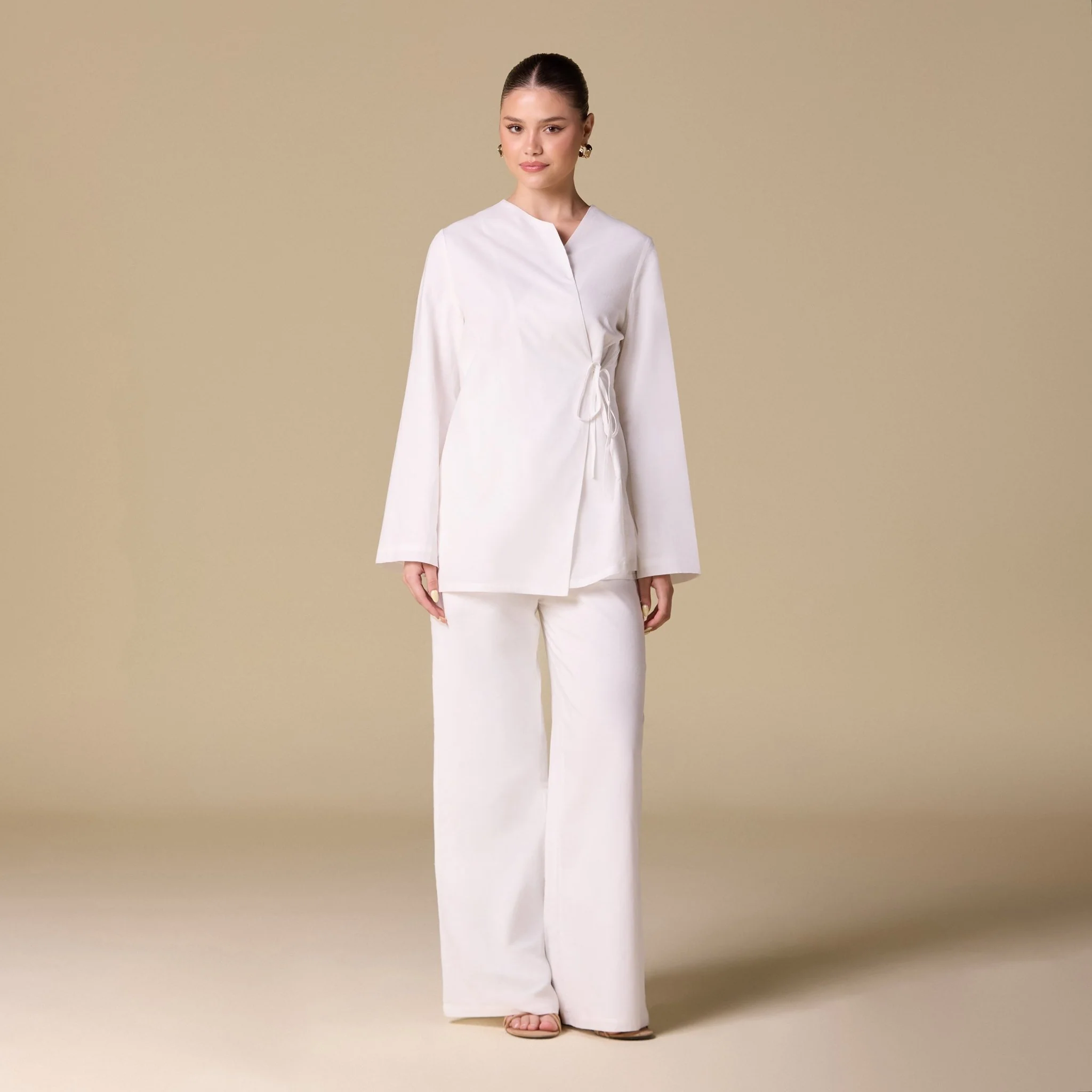 Long sleeves Wrapped Top - Image 6