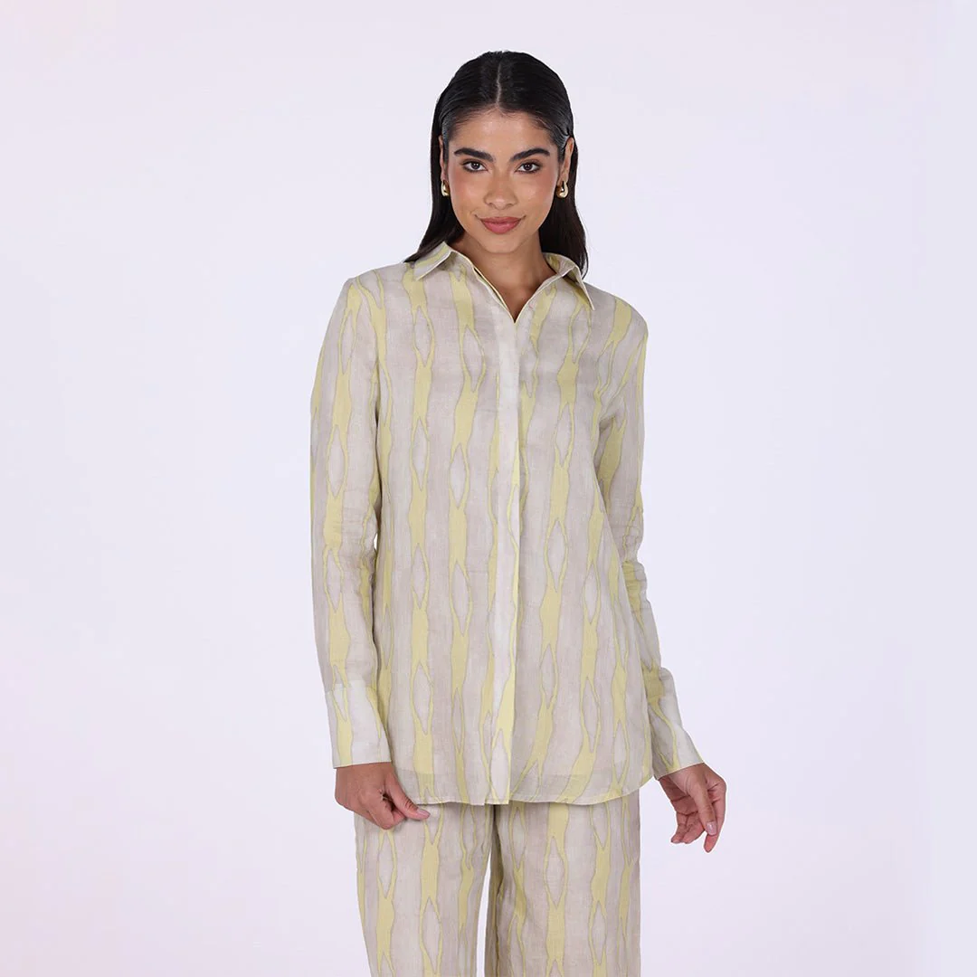 Printed Cotton Long Sleeves Shirt