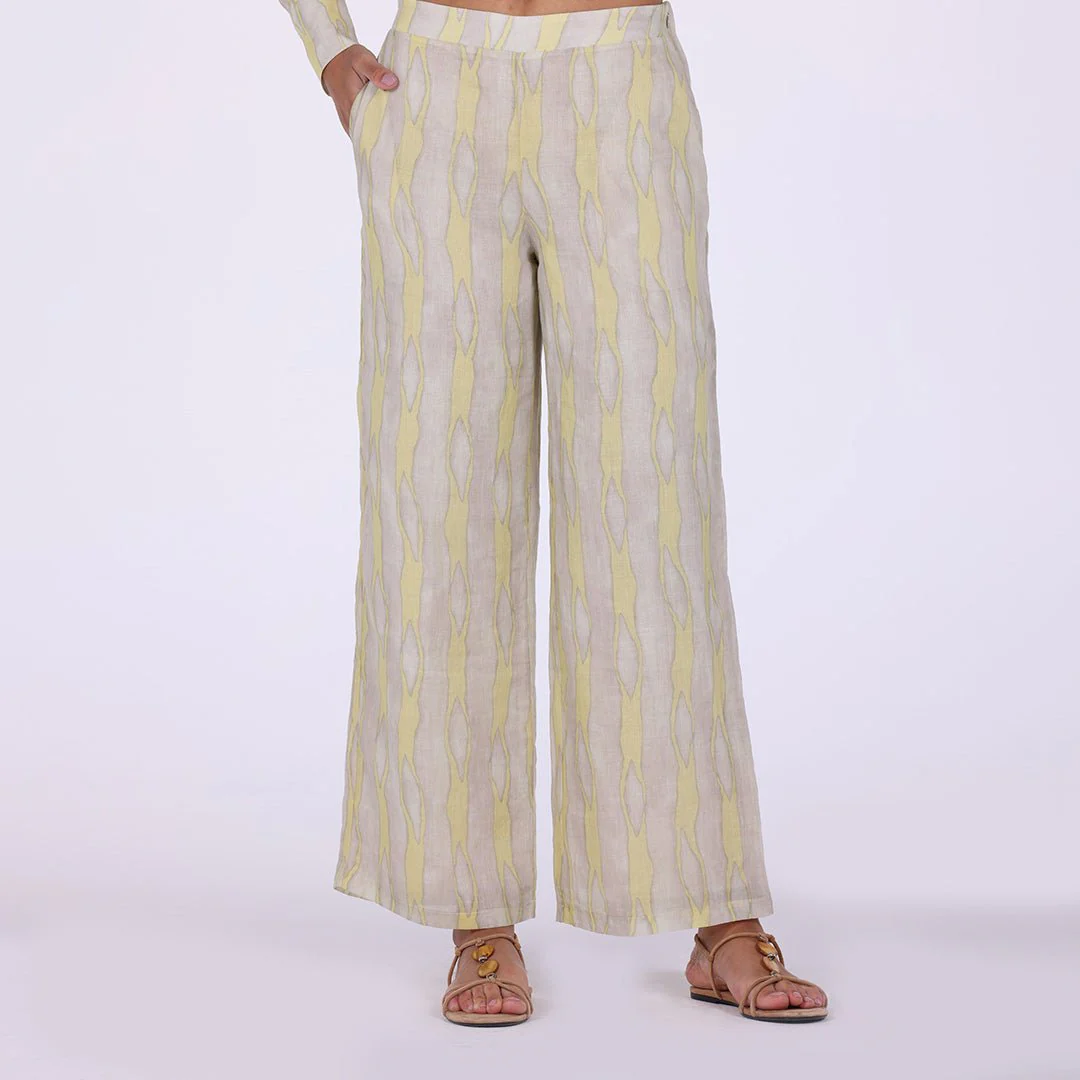 Printed Cotton Loose Fit Pants