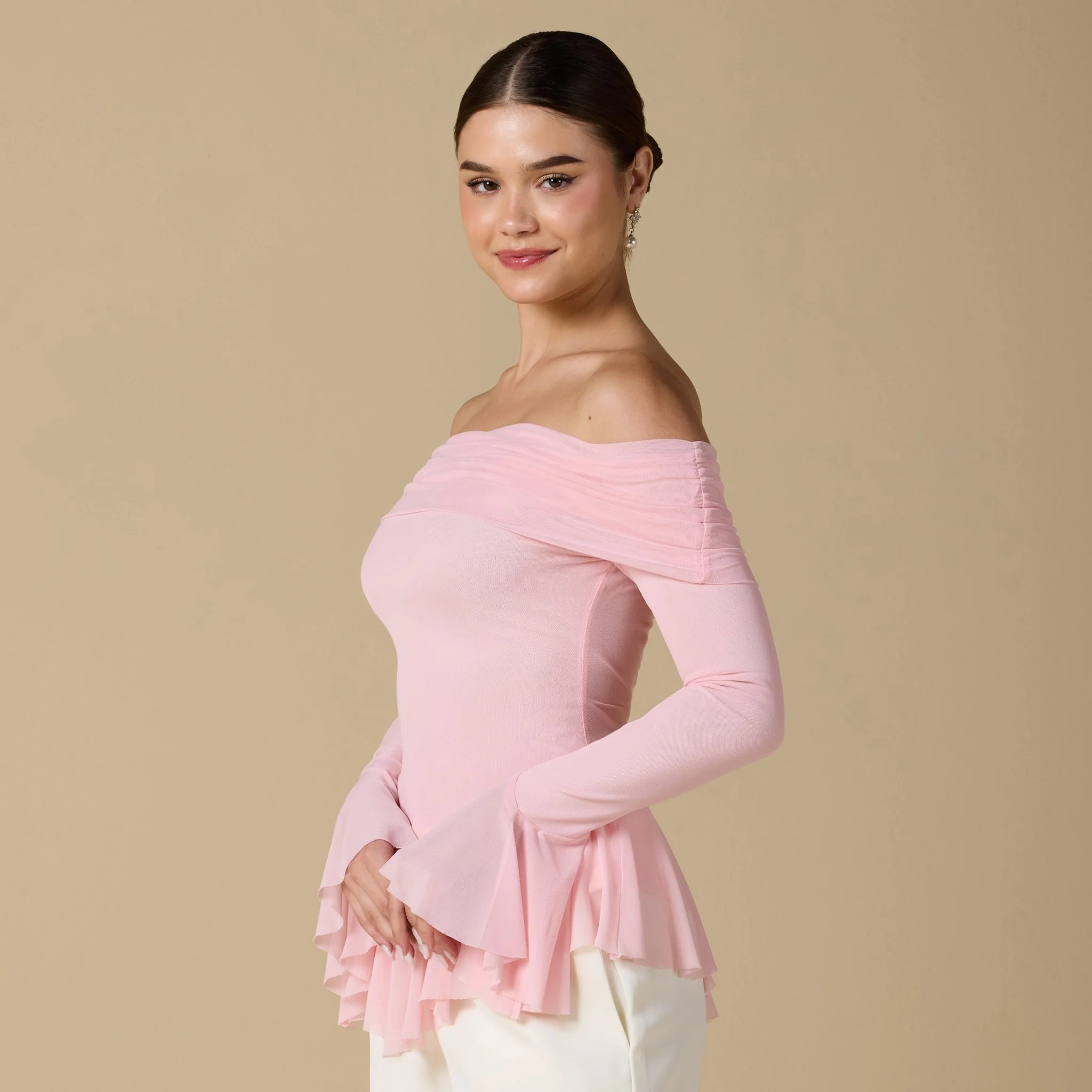 Ruffles Off-shoulder Top - Image 2