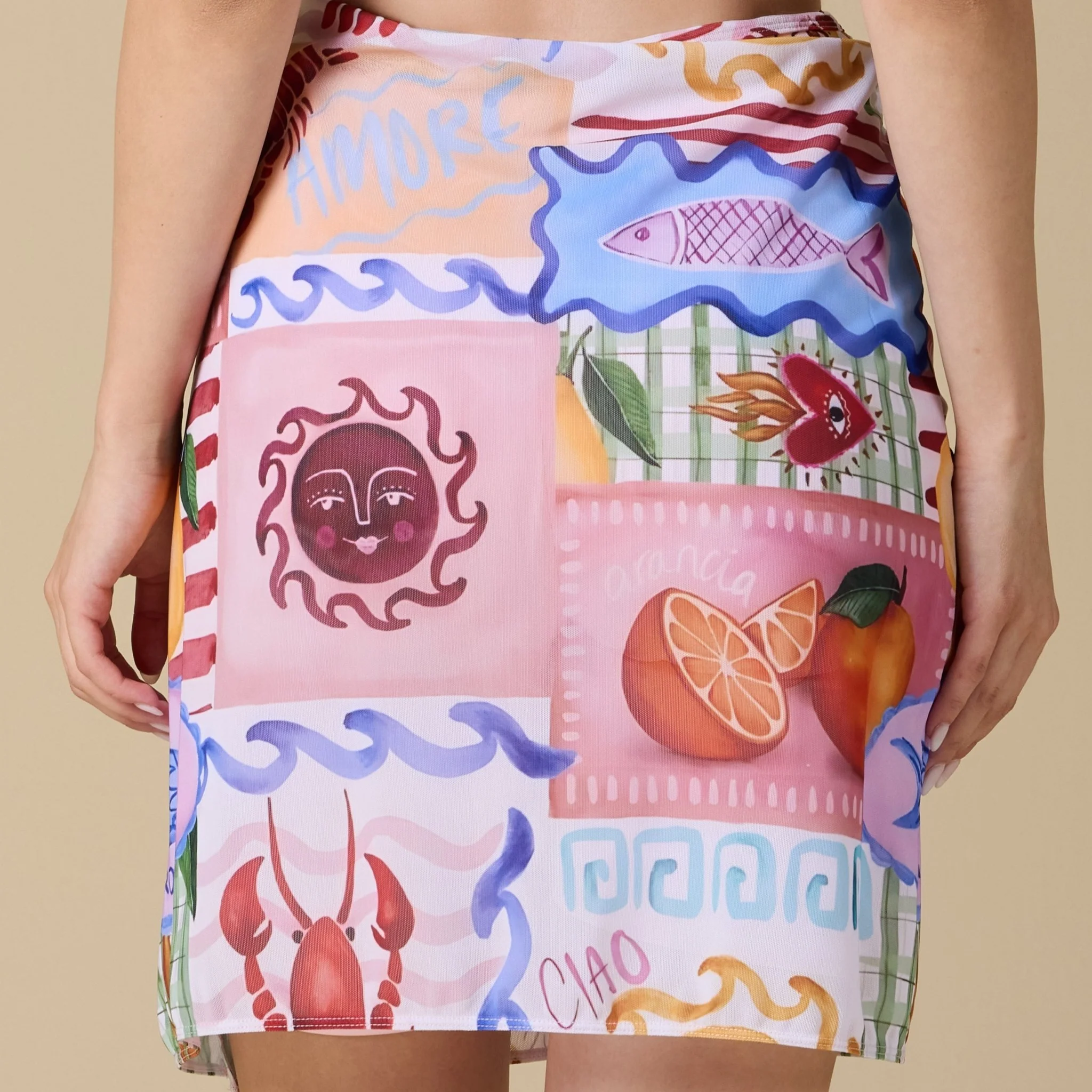 Tie-front swim skirt - Image 13